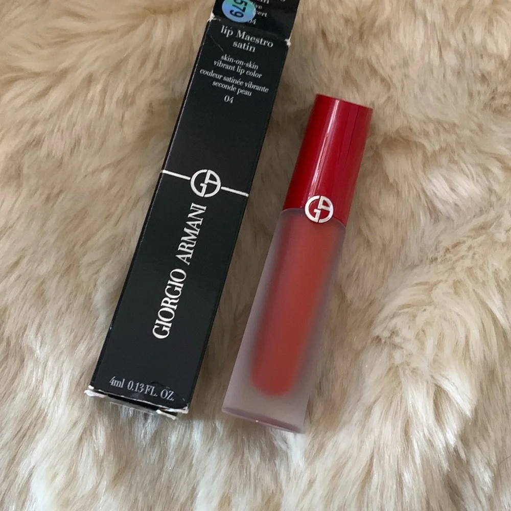 Giorgio Armani Cosmetic Bag & Lipstick